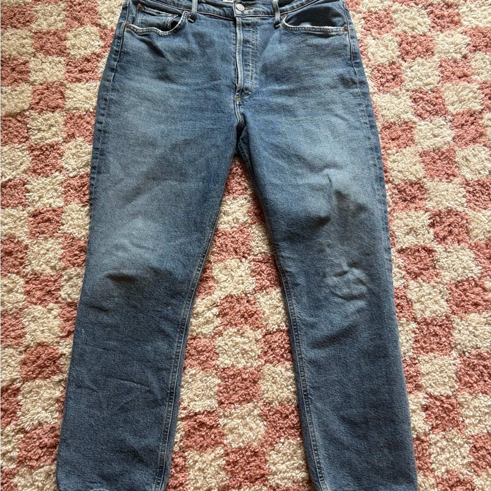 Agolde Riley Crop Denim - Picture 2 of 3